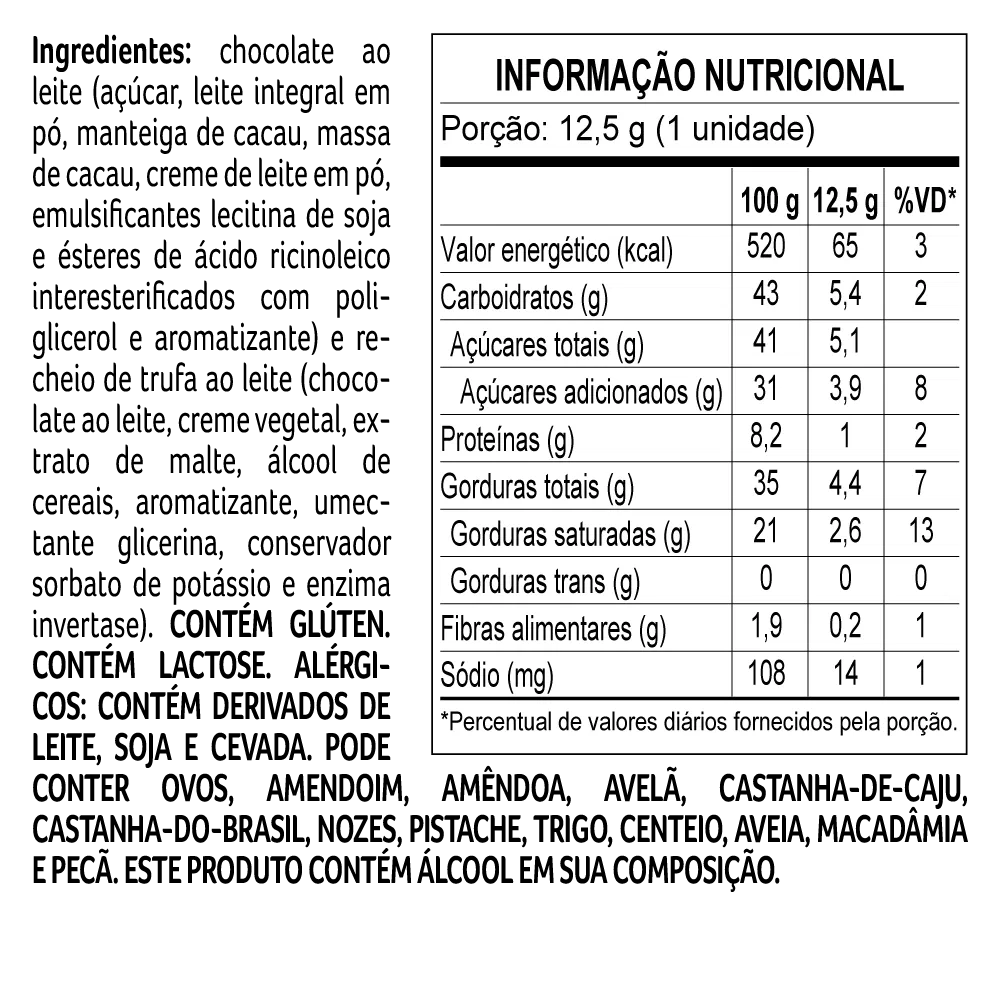 Trufa laCreme ao Leite 13,5g - foto 2