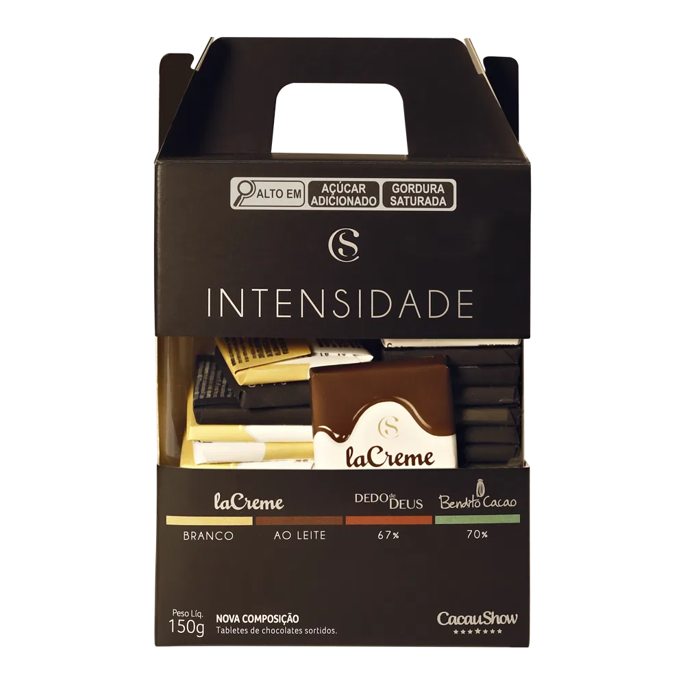 Caixa de Tabletes de Chocolate Intensidade 150g - foto 1
