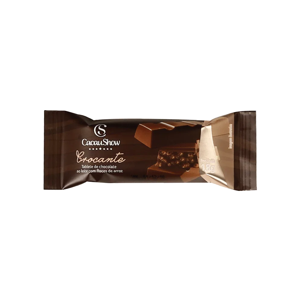 Tablete de Chocolate ao Leite Crocante 18g - foto 1