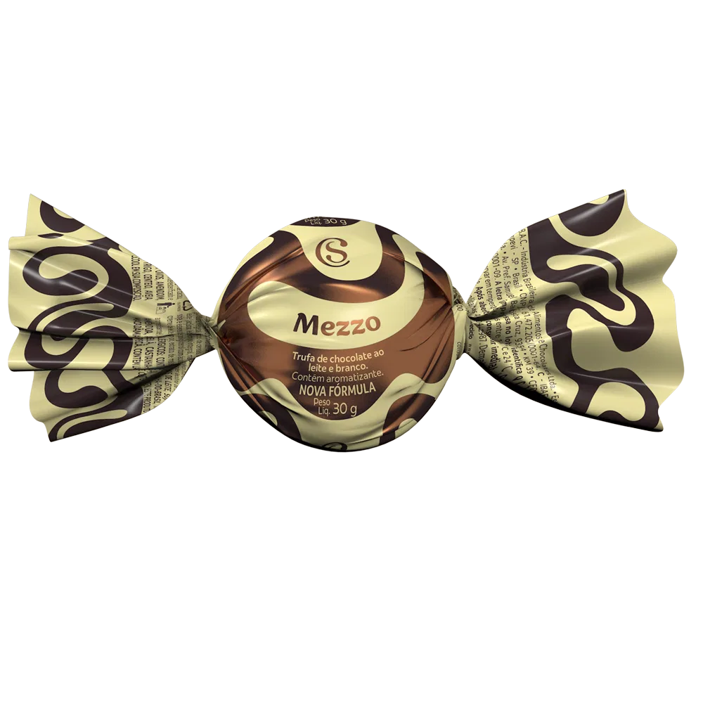 Trufa de Chocolate ao Leite e Branco Mezzo 30g - foto 1