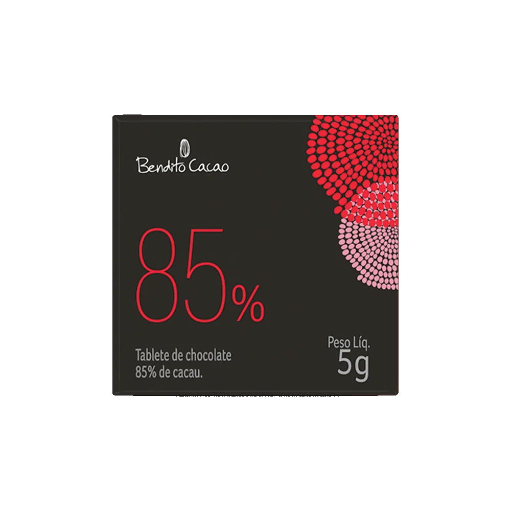 Tablete Bendito Cacao de Chocolate 85% Cacau 5g - foto 1