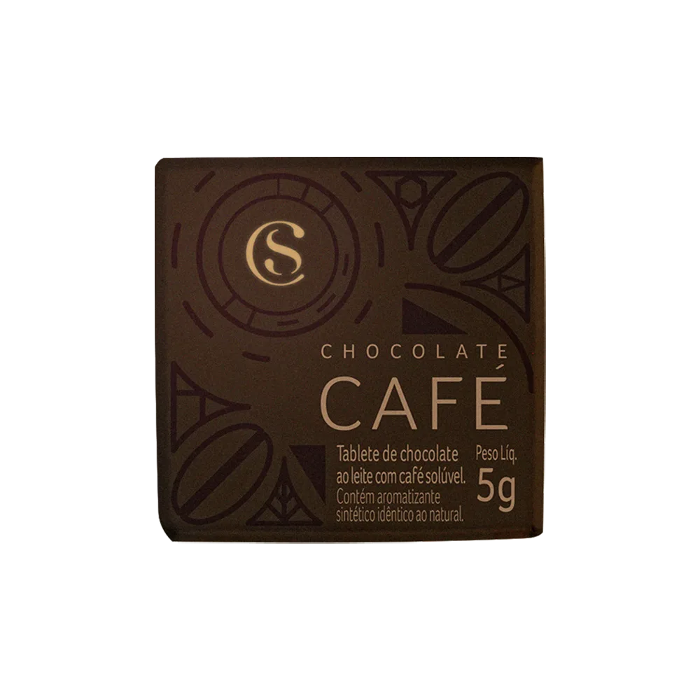 Tablete de Chocolate ao Leite Café 5g - foto 1
