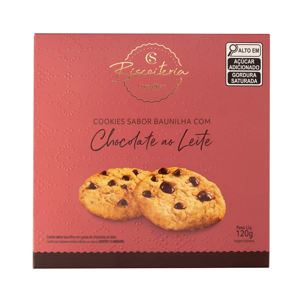 Cookies com Gotas ao Leite 120g - foto 1