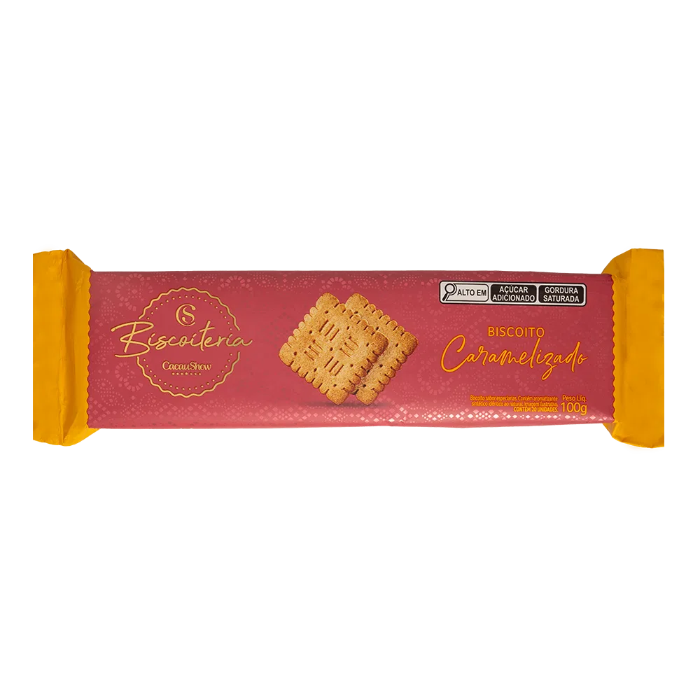 Biscoito Caramelizado 100g - foto 1