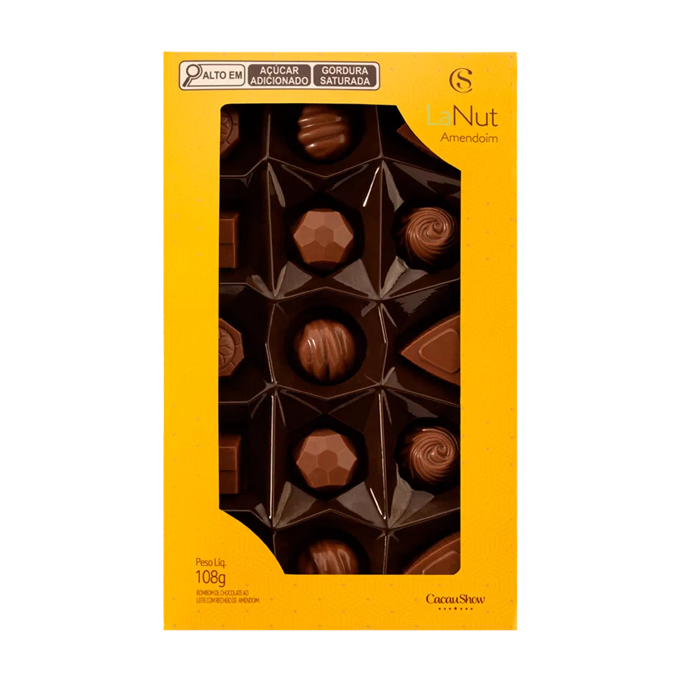 Caixa de Bombons Mini Show LaNut Amendoim 108g - foto 1
