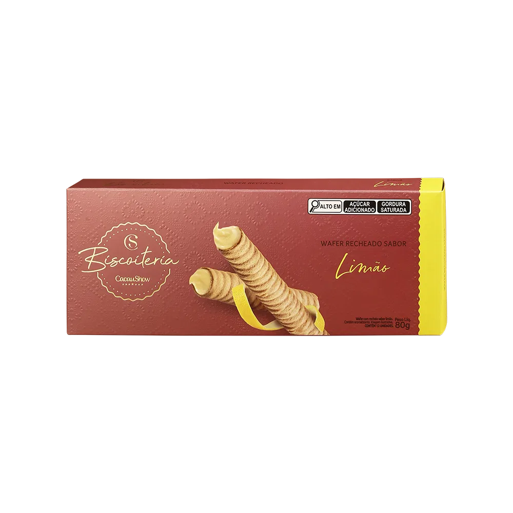 Wafer Biscoiteria Limão 80g - foto 1