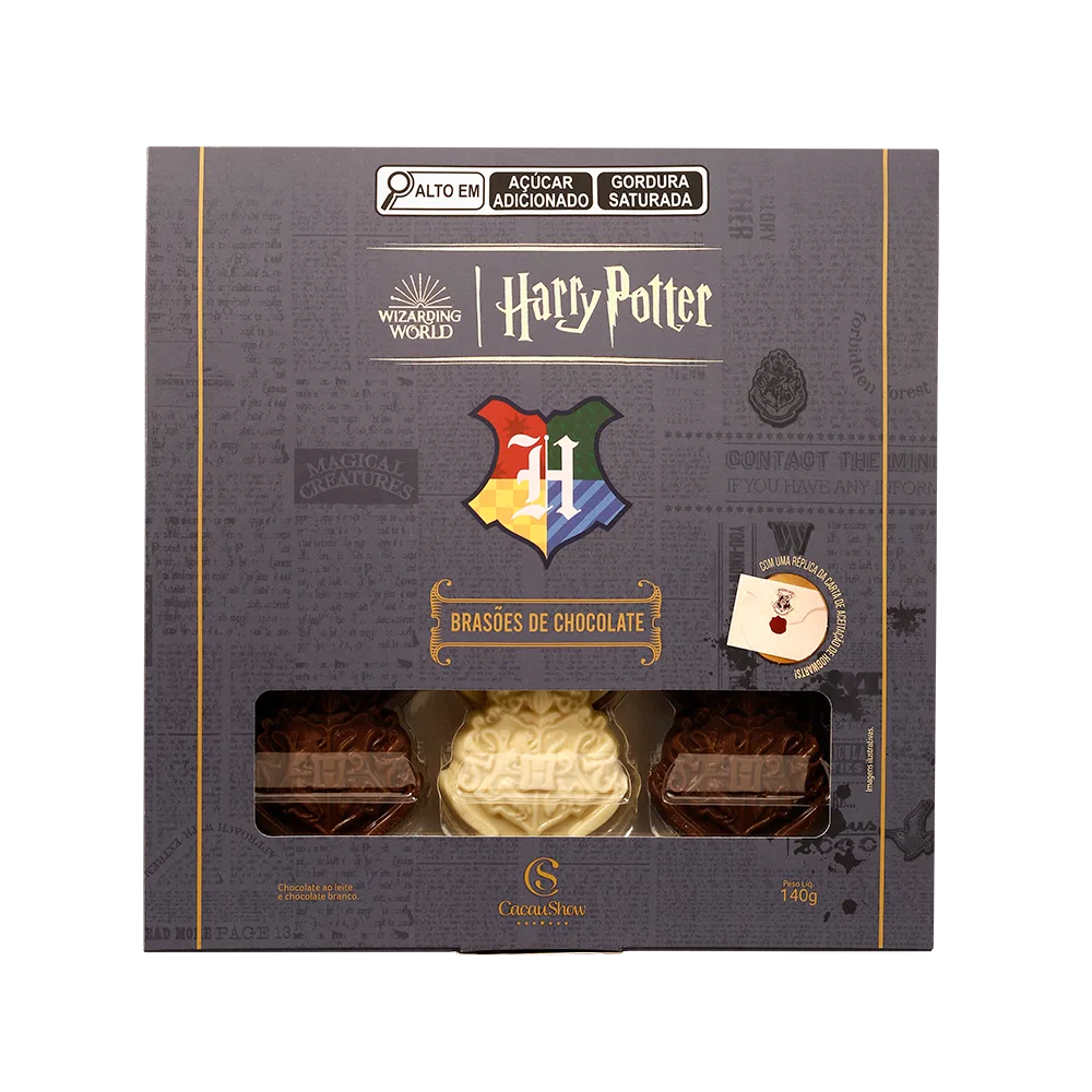 Caixa Brasão Harry Potter 140g - foto 1