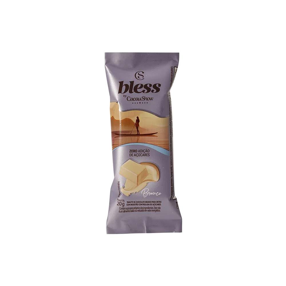 Tablete Bless Zero Adição de Açúcar Branco 20g - foto 1