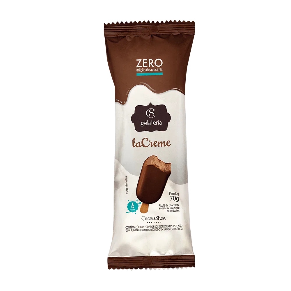 Sorvete laCreme Zero Adição de Açúcar ao Leite 70g - foto 1