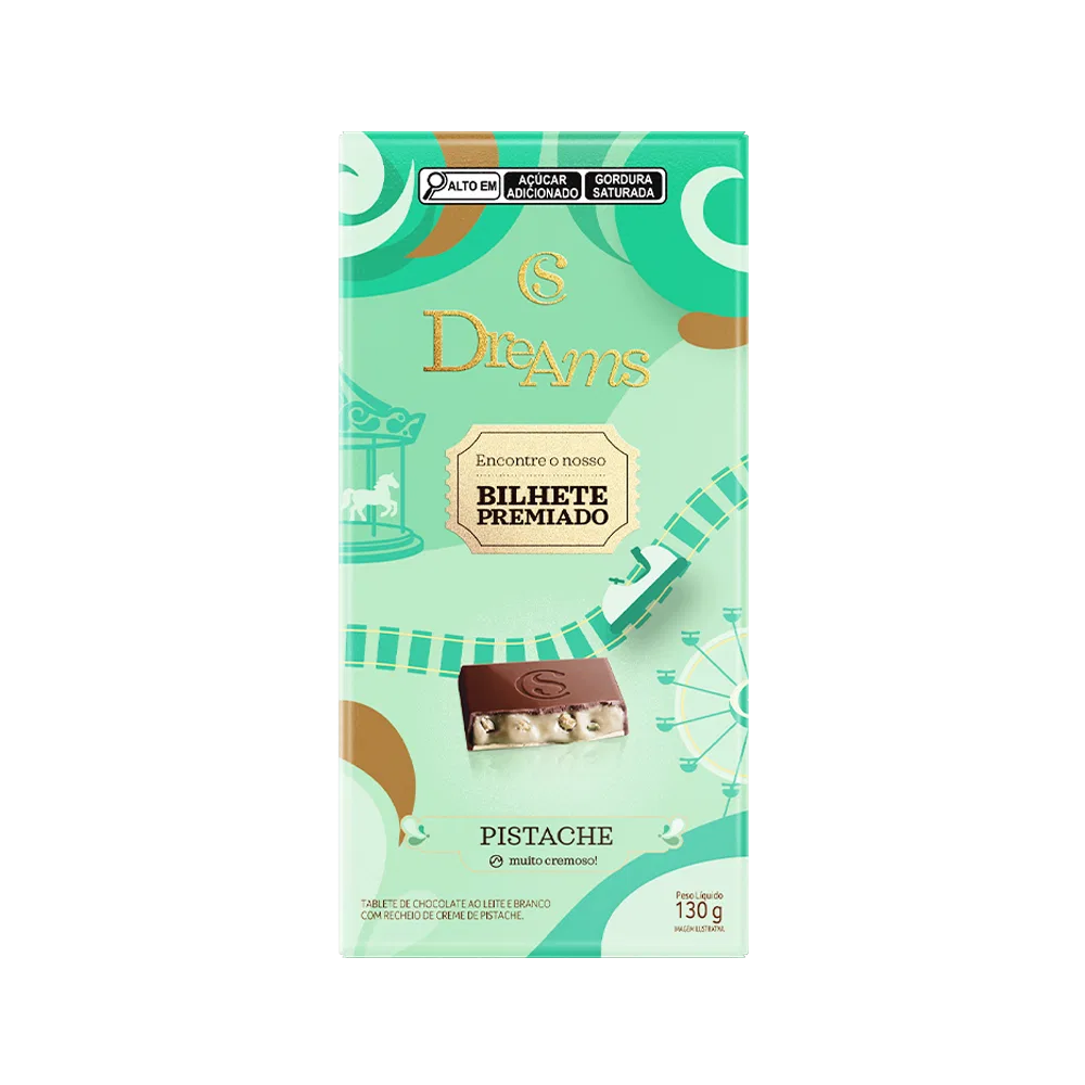 Tablete Dreams Pistache Edição Especial 130g - foto 1