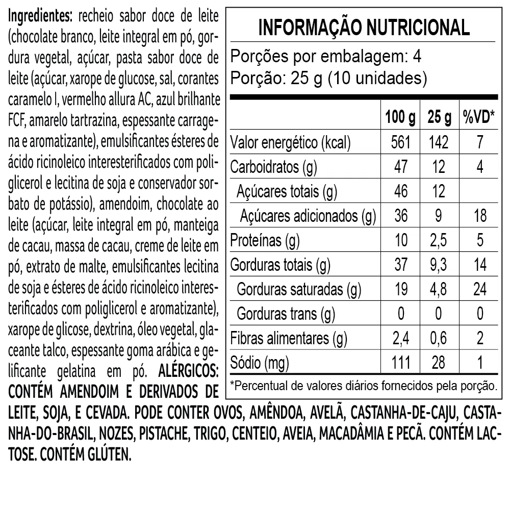 Drageado Bytes Brasil Paçoca 100g - foto 3