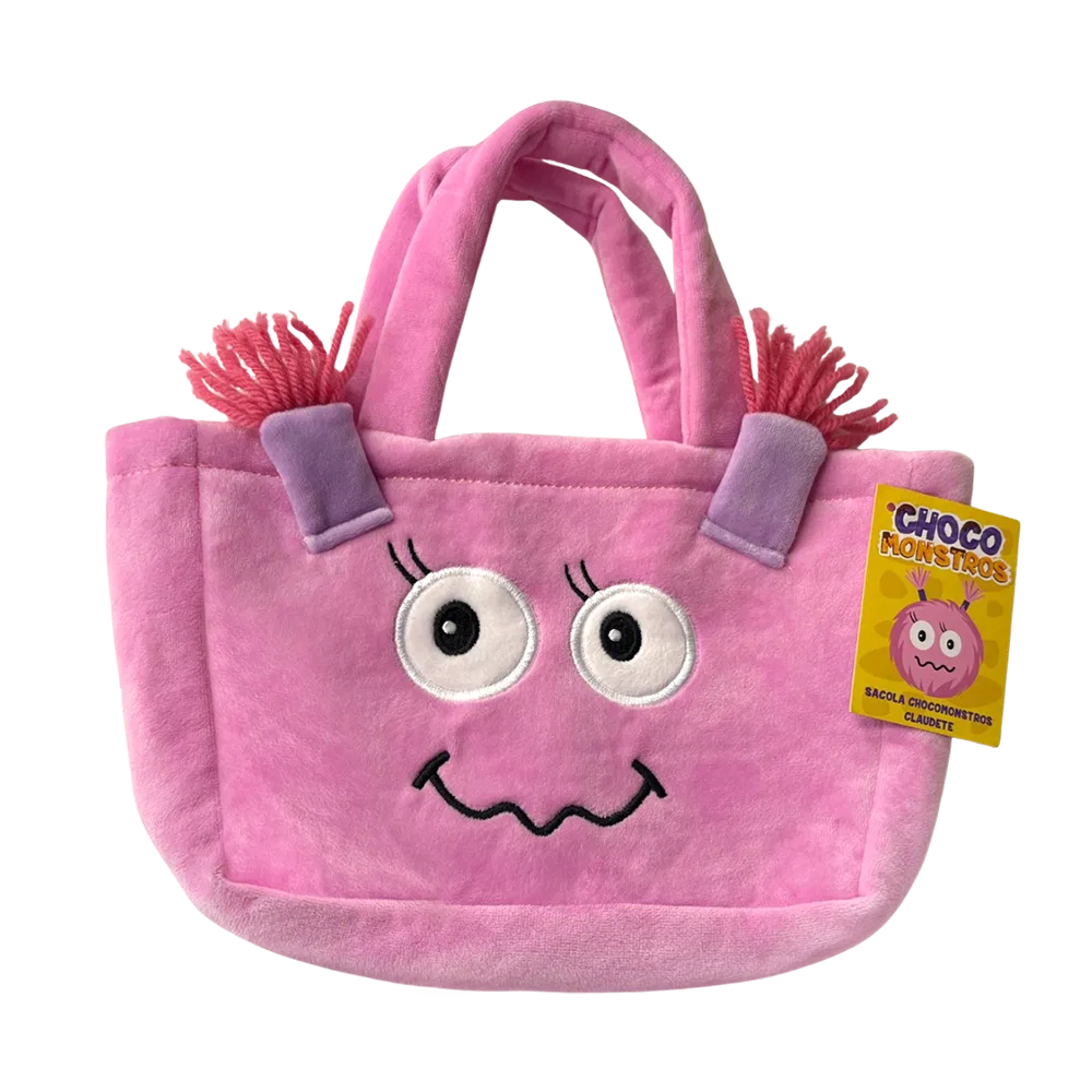Bolsa de Veludo Claudete Chocomonstros - foto 1